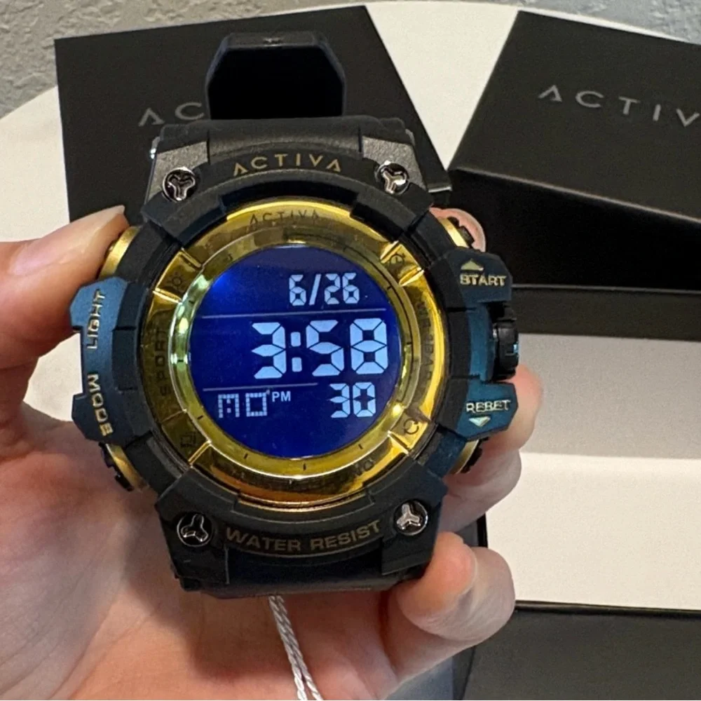Activa Sync X Invicta Men's Digital Watch - 50mm. Black NWT